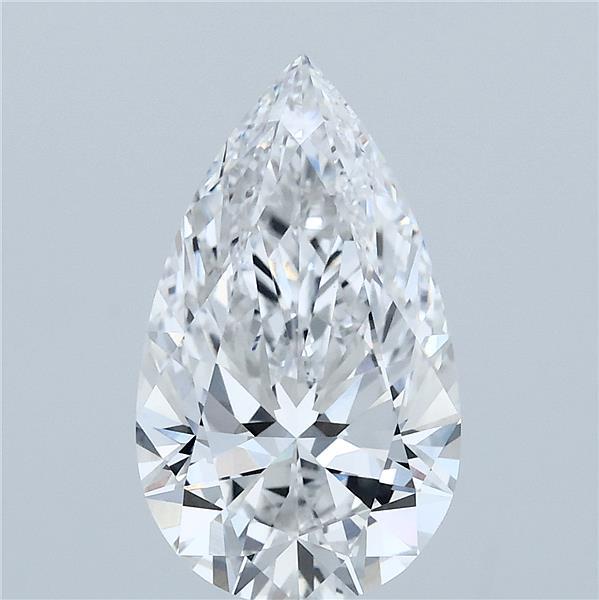3.06 Carat Pear Shaped, Ideal Cut, E Color, VVS2 Clarity, IGI Certified Lab Grown Diamond