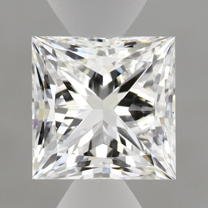 1.38 Carat Princess Shaped, Ideal Cut, D Color, VVS2 Clarity, IGI Certified Lab Grown Diamond
