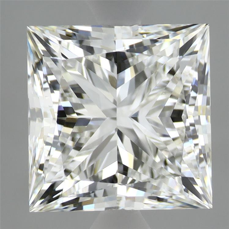 3.74 Carat Princess Shaped, Ideal Cut, E Color, IF Clarity, IGI Certified Lab Grown Diamond