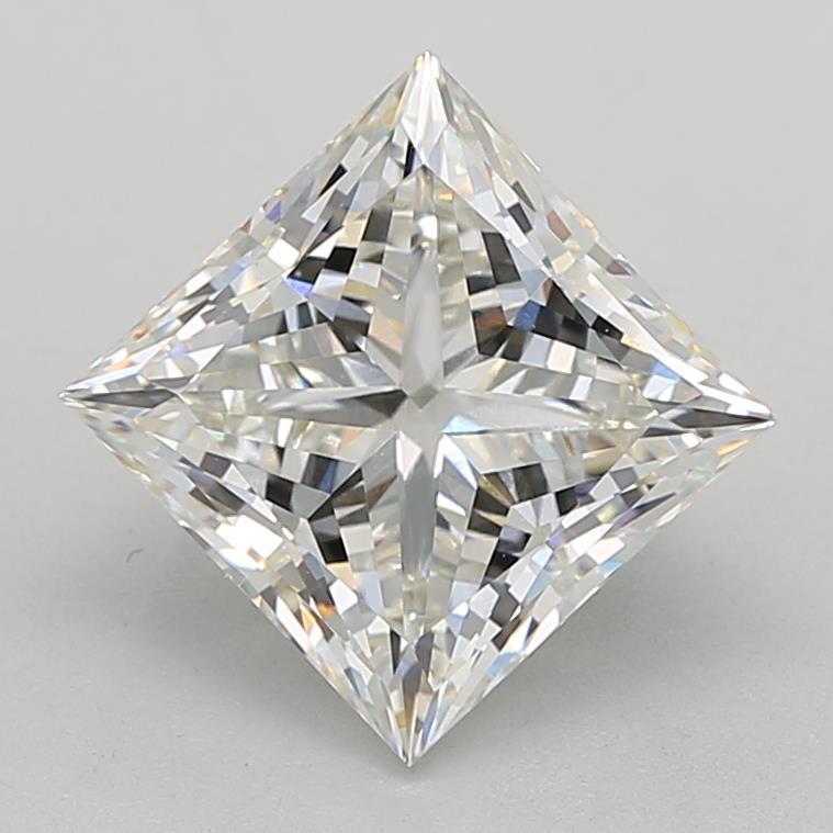 4.07 Carat Princess Shaped, Ideal Cut, G Color, VS1 Clarity, IGI Certified Lab Grown Diamond