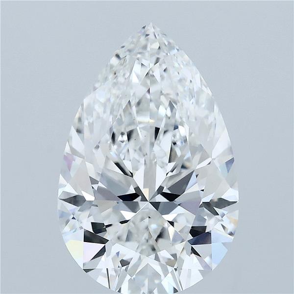 4.22 Carat Pear Shaped, Excellent Cut, E Color, VS1 Clarity, IGI Certified Lab Grown Diamond