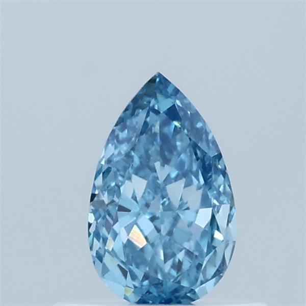 0.55 Carat Pear Shaped, Excellent Cut, FANCY VIVID BLUE Color, VS1 Clarity, IGI Certified Lab Grown Diamond