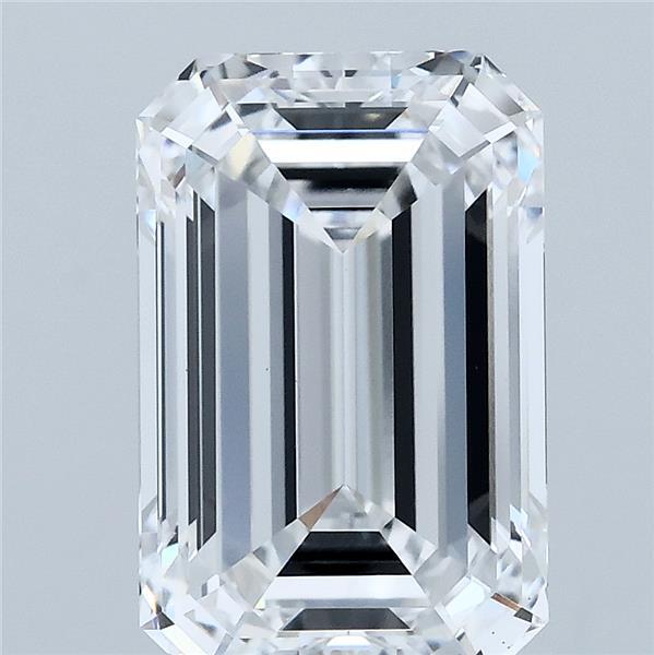 4.09 Carat Emerald Shaped, Ideal Cut, D Color, VS1 Clarity, IGI Certified Lab Grown Diamond