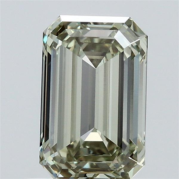 1.36 Carat Emerald Shaped, Ideal Cut, FANCY INTENSE GREEN Color, VS1 Clarity, IGI Certified Lab Grown Diamond