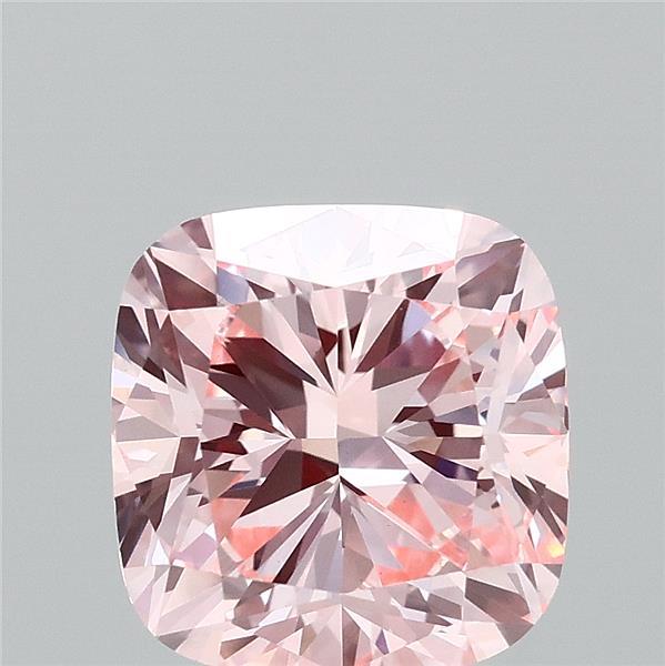 3.01 Carat Cushion Shaped, Ideal Cut, FANCY INTENSE PINK Color, VVS2 Clarity, IGI Certified Lab Grown Diamond