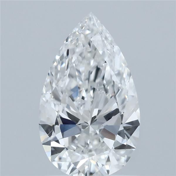 0.90 Carat Pear Shaped, Excellent Cut, E Color, VVS2 Clarity, IGI Certified Lab Grown Diamond