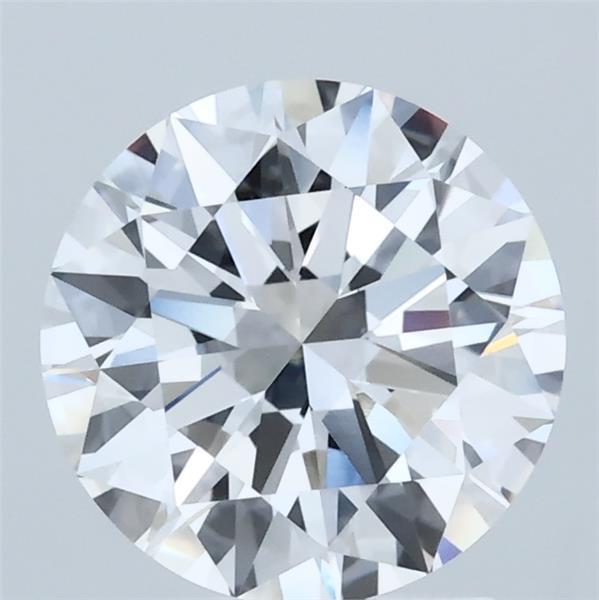 2.00 Carat Round Shaped, Excellent Cut, D Color, VVS2 Clarity, IGI Certified Lab Grown Diamond