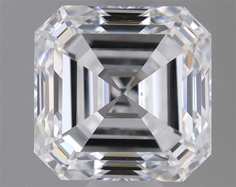 1.59 Carat Asscher Shaped, Excellent Cut, D Color, VS1 Clarity, IGI Certified Lab Grown Diamond