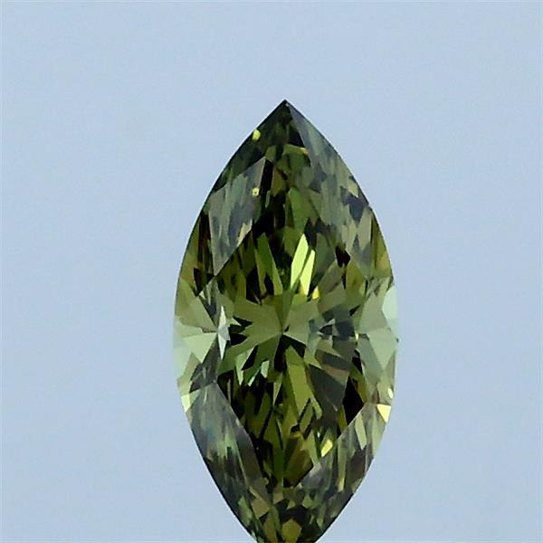 0.35 Carat Marquise Shaped, Very Good Cut, FANCY VIVID GREEN Color, VVS2 Clarity, IGI Certified Lab Grown Diamond