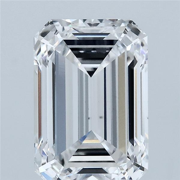 3.00 Carat Emerald Shaped, Ideal Cut, E Color, VVS2 Clarity, IGI Certified Lab Grown Diamond