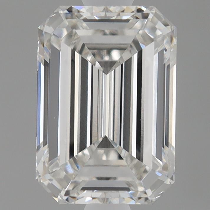 0.90 Carat Emerald Shaped, Ideal Cut, F Color, VVS2 Clarity, IGI Certified Lab Grown Diamond