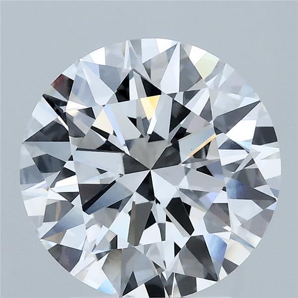 2.86 Carat Round Shaped, Ideal Cut, E Color, VVS2 Clarity, IGI Certified Lab Grown Diamond