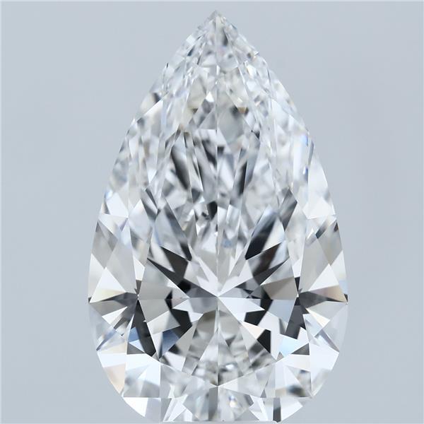 8.77 Carat Pear Shaped, Ideal Cut, E Color, VVS2 Clarity, IGI Certified Lab Grown Diamond