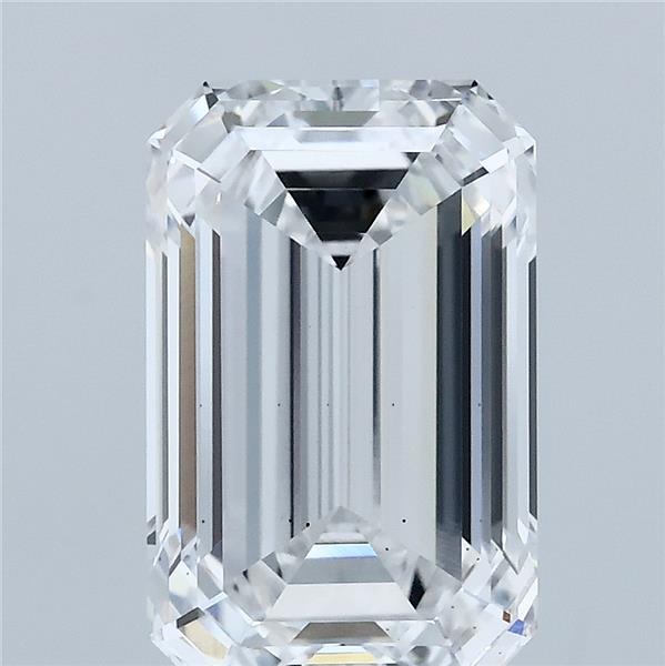 4.06 Carat Emerald Shaped, Ideal Cut, D Color, VS2 Clarity, IGI Certified Lab Grown Diamond