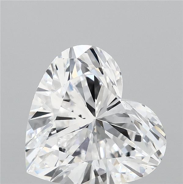 4.05 Carat Heart Shaped, Excellent Cut, D Color, VVS2 Clarity, IGI Certified Lab Grown Diamond