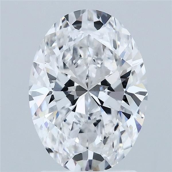 2.10 Carat Oval Shaped, Ideal Cut, D Color, VVS2 Clarity, IGI Certified Lab Grown Diamond