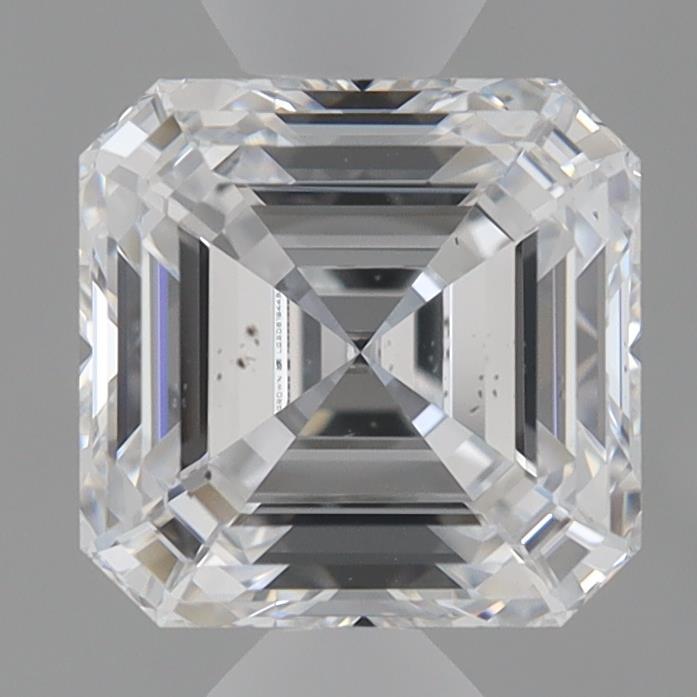 1.55 Carat Asscher Shaped, Very Good Cut, D Color, SI1 Clarity, IGI Certified Lab Grown Diamond