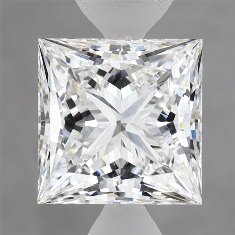 2.55 Carat Princess Shaped, Excellent Cut, E Color, VVS2 Clarity, IGI Certified Lab Grown Diamond