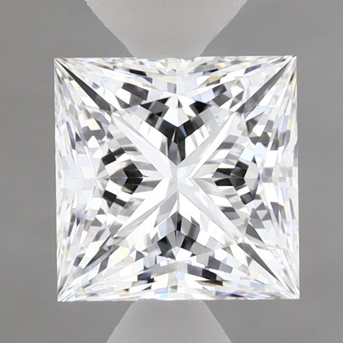 1.52 Carat Princess Shaped, Ideal Cut, D Color, VVS2 Clarity, IGI Certified Lab Grown Diamond
