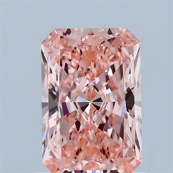 1.03 Carat Radiant Shaped, Ideal Cut, FANCY VIVID PINK Color, VS2 Clarity, IGI Certified Lab Grown Diamond