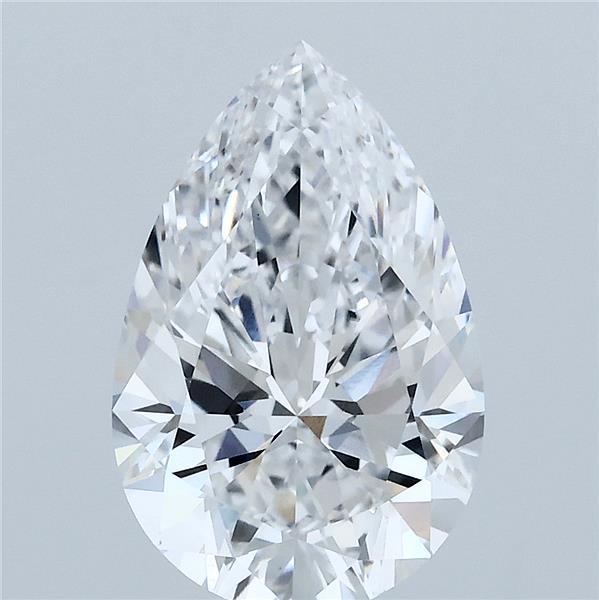 3.09 Carat Pear Shaped, Ideal Cut, D Color, VS1 Clarity, IGI Certified Lab Grown Diamond