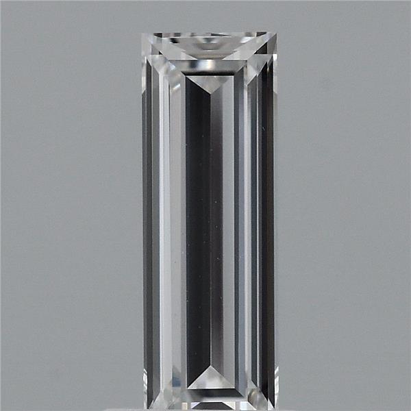 0.93 Carat Baguette Shaped, Very Good Cut, D Color, VVS2 Clarity, IGI Certified Lab Grown Diamond