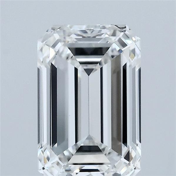 2.06 Carat Emerald Shaped, Ideal Cut, E Color, VS1 Clarity, IGI Certified Lab Grown Diamond
