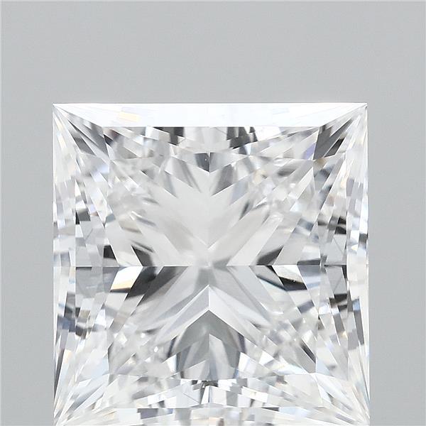 4.16 Carat Princess Shaped, Ideal Cut, E Color, VS1 Clarity, IGI Certified Lab Grown Diamond