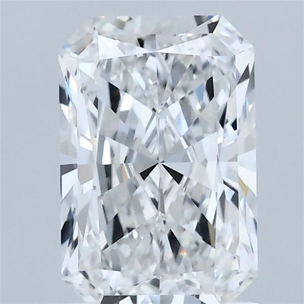 1.42 Carat Radiant Shaped, Ideal Cut, D Color, VVS2 Clarity, IGI Certified Lab Grown Diamond