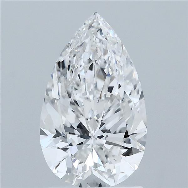 1.89 Carat Pear Shaped, Excellent Cut, E Color, VS1 Clarity, IGI Certified Lab Grown Diamond