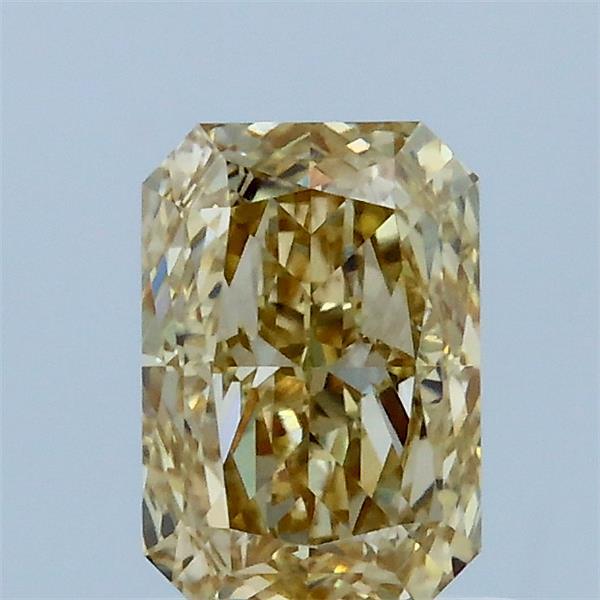 1.05 Carat Radiant Shaped, Ideal Cut, FANCY YELLOW Color, VS1 Clarity, IGI Certified Lab Grown Diamond