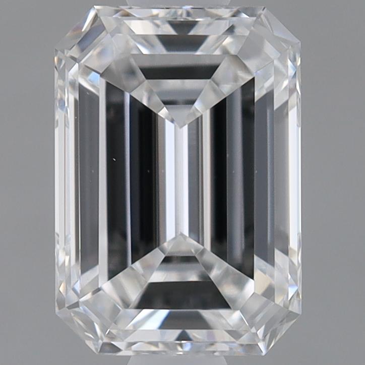 0.91 Carat Emerald Shaped, Ideal Cut, E Color, VVS2 Clarity, IGI Certified Lab Grown Diamond