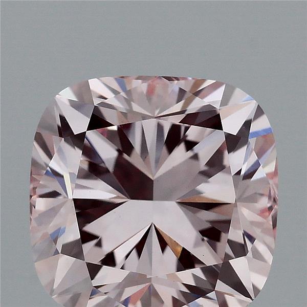 2.80 Carat Cushion Shaped, Ideal Cut, FANCY PINK Color, VS1 Clarity, IGI Certified Lab Grown Diamond
