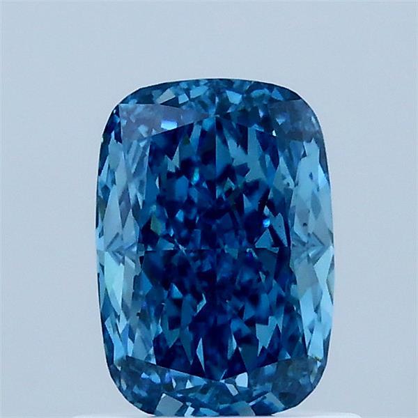 1.00 Carat Cushion Shaped, Ideal Cut, FANCY VIVID BLUE Color, VS1 Clarity, IGI Certified Lab Grown Diamond
