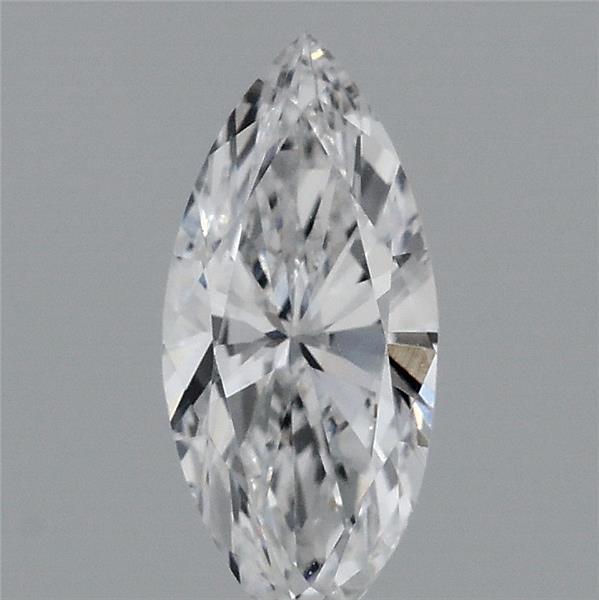 0.47 Carat Marquise Shaped, Ideal Cut, D Color, VVS2 Clarity, IGI Certified Lab Grown Diamond