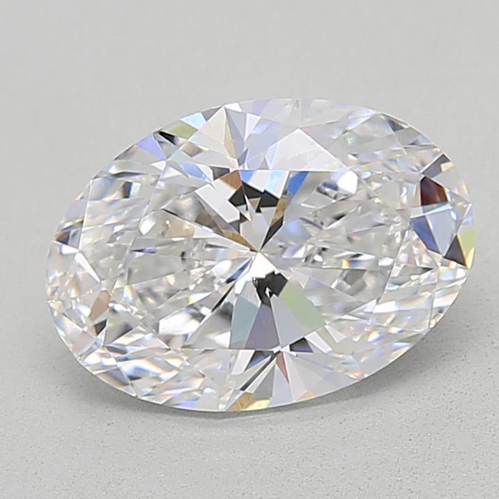 3.07 Carat Oval Shaped, Ideal Cut, D Color, VVS2 Clarity, IGI Certified Lab Grown Diamond