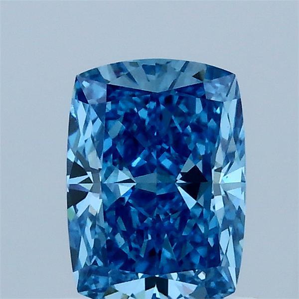 1.03 Carat Cushion Shaped, Ideal Cut, FANCY VIVID BLUE Color, VS1 Clarity, IGI Certified Lab Grown Diamond