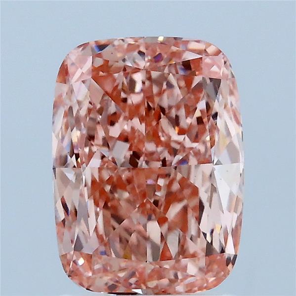 2.01 Carat Cushion Shaped, Very Good Cut, FANCY VIVID PINK Color, VS1 Clarity, IGI Certified Lab Grown Diamond