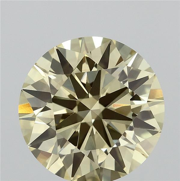 4.00 Carat Round Shaped, Excellent Cut, FANCY INTENSE YELLOW Color, VS1 Clarity, IGI Certified Lab Grown Diamond