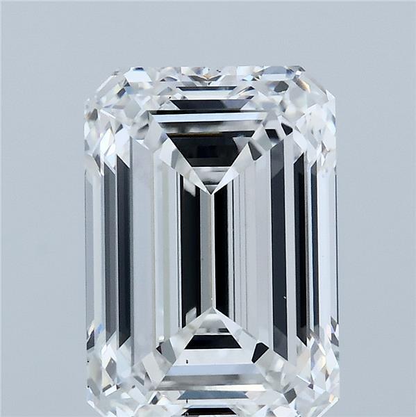 4.03 Carat Emerald Shaped, Ideal Cut, D Color, VS1 Clarity, IGI Certified Lab Grown Diamond