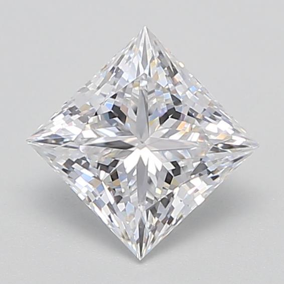 1.18 Carat Princess Shaped, Ideal Cut, D Color, VVS2 Clarity, IGI Certified Lab Grown Diamond