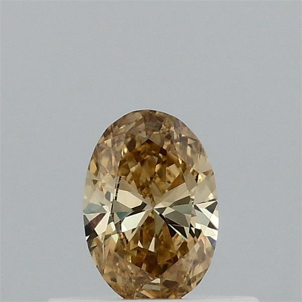 0.32 Carat Oval Shaped, Ideal Cut, FANCY INTENSE YELLOW Color, VVS2 Clarity, IGI Certified Lab Grown Diamond
