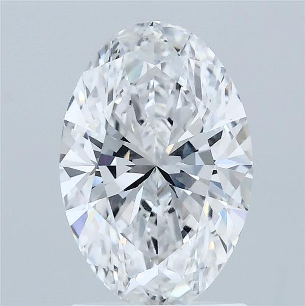 1.58 Carat Oval Shaped, Ideal Cut, D Color, VVS1 Clarity, IGI Certified Lab Grown Diamond