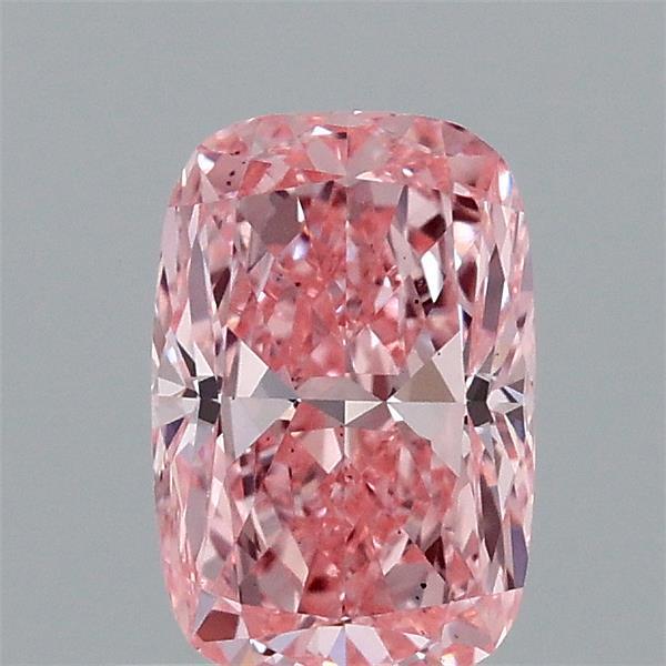 1.04 Carat Cushion Shaped, Excellent Cut, FANCY VIVID PINK Color, VS2 Clarity, IGI Certified Lab Grown Diamond