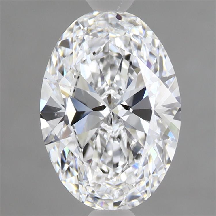1.69 Carat Oval Shaped, Ideal Cut, D Color, VVS2 Clarity, IGI Certified Lab Grown Diamond
