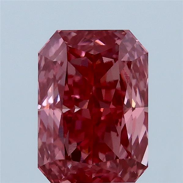 2.00 Carat Radiant Shaped, Very Good Cut, FANCY VIVID PINK Color, VVS2 Clarity, IGI Certified Lab Grown Diamond