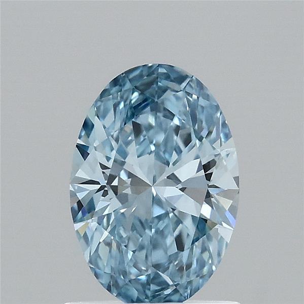 1.01 Carat Oval Shaped, Ideal Cut, FANCY VIVID BLUE Color, VVS1 Clarity, IGI Certified Lab Grown Diamond