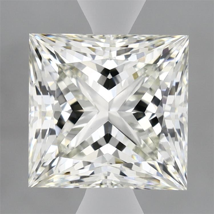3.00 Carat Princess Shaped, Ideal Cut, H Color, VVS2 Clarity, IGI Certified Lab Grown Diamond