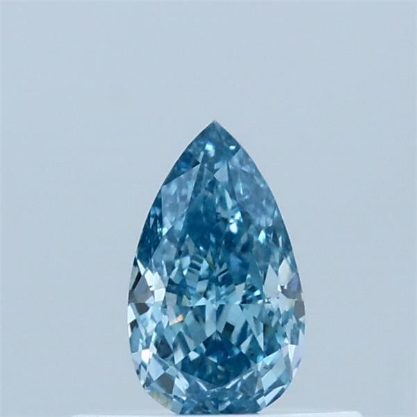 0.38 Carat Pear Shaped, Excellent Cut, FANCY VIVID BLUE Color, VS1 Clarity, IGI Certified Lab Grown Diamond