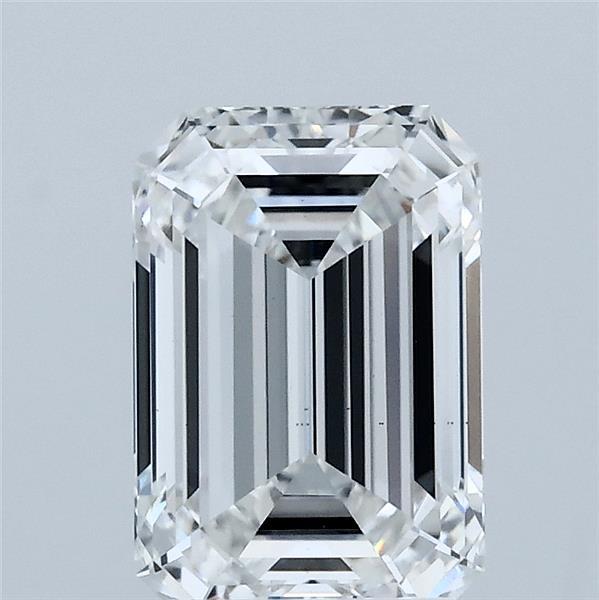 2.05 Carat Emerald Shaped, Ideal Cut, E Color, VS2 Clarity, IGI Certified Lab Grown Diamond